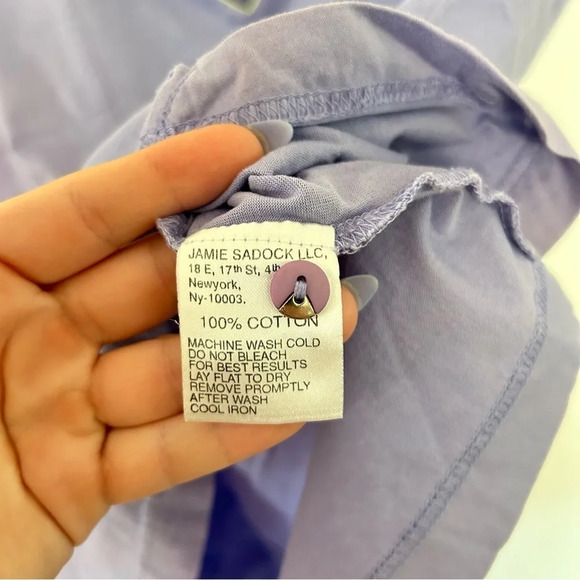 Jamie Sadock Golf Tennis Top size XL Yellow Purple Sleeveless Buttons - Picture 8 of 8